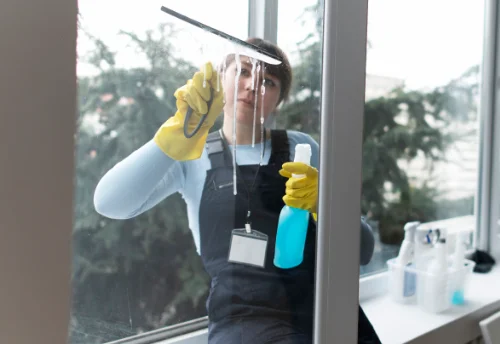 Nettoyage de vitres intérieures et extérieures à Sainte-Terre